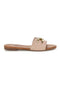 Beige Hausschuhe mit Hufeisen Die erste PREA3550