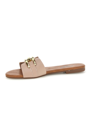Ciabatte beige con morsetto The first chic PREA3550