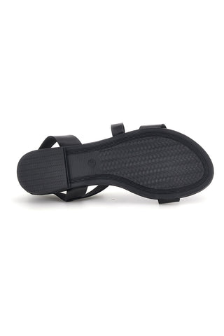 Schwarze Riemchensandalen The first PREA1350