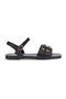 Schwarze Sandalen mit Hufeisen Die erste PREA3595