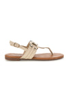 Beige Sandalen mit Flip-Flops und Hufeisen Die erste PREA3572