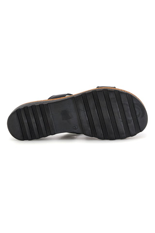 Schwarze Lederslipper mit Band und Schnalle Pittarello 241070811