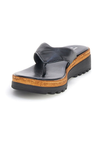 Infradito Neri in vera pelle Made in Italy Pittarello 66470811