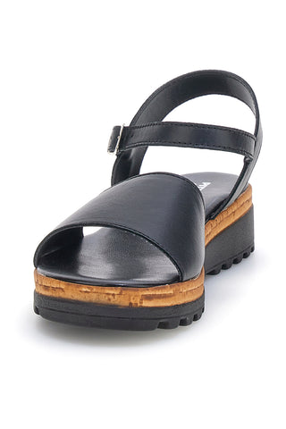 Sandali Neri in vera pelle Made in Italy con cinturino Pittarello 3185070811
