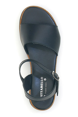Sandali Neri in vera pelle Made in Italy con cinturino Pittarello 3185070811