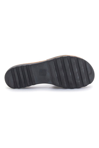 Schwarze Hausschuhe aus echtem Leder Made in Italy mit Kette Pittarello 333170811