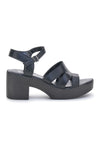 Schwarze Made in Italy Sandalen aus echtem Leder mit Riemen Pittarello 800071082