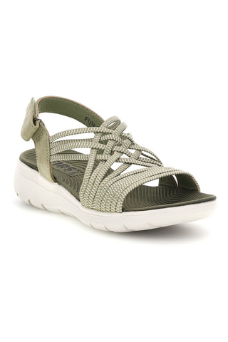Grüne Sandalen mit mehreren Riemen First active 1