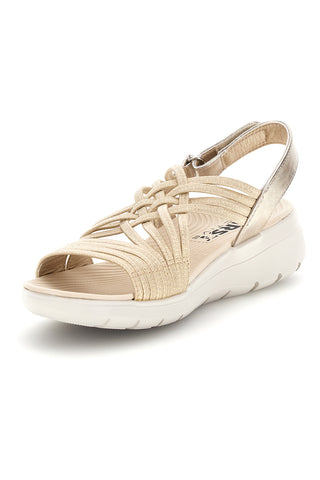 Goldene Sandalen mit mehreren Riemen First active 1