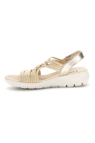 Goldene Sandalen mit mehreren Riemen First active 1