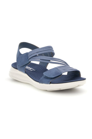Denim blaue Sandalen mit Gummibändern First active 2