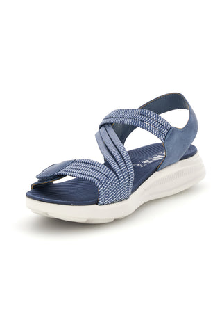 Denim blaue Sandalen mit Gummibändern First active 2