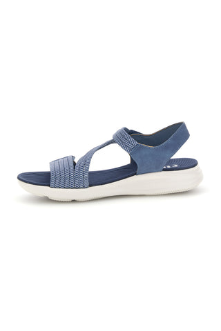Denim blaue Sandalen mit Gummibändern First active 2