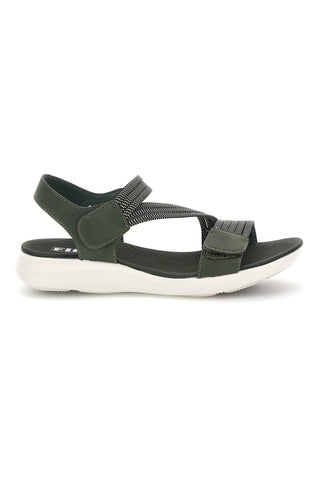 Sandali Verde con fasce elastiche First active 2