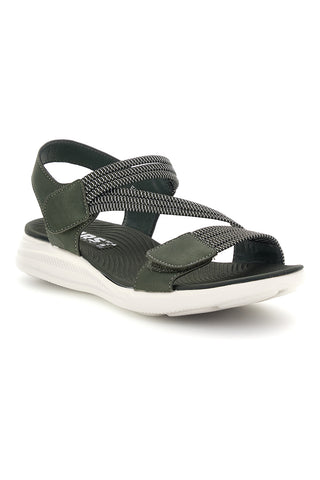 Grüne Sandalen mit Gummibändern First active 2