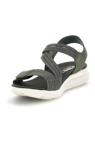 Grüne Sandalen mit Gummibändern First active 2