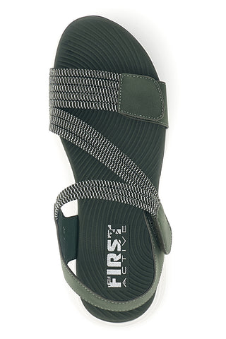 Grüne Sandalen mit Gummibändern First active 2