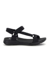 Schwarze Sandalen mit strassbesetzten Riemchen First active 3