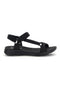 Schwarze Sandalen mit strassbesetzten Riemchen First active 3