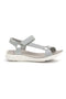 Graue Sandalen mit strassbesetzten Riemchen First active 3