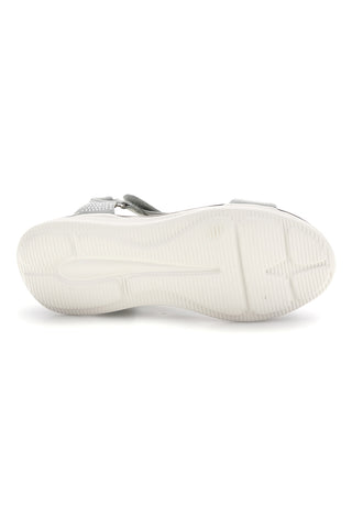 Graue Sandalen mit strassbesetzten Riemchen First active 3