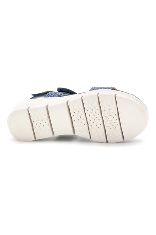 Sandali Azzurro denim con zeppa First active 4