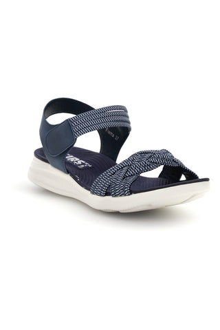 Marinefarbene Sandalen mit geflochtenen Riemen First active 5