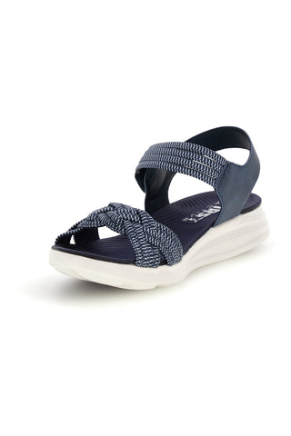Marinefarbene Sandalen mit geflochtenen Riemen First active 5