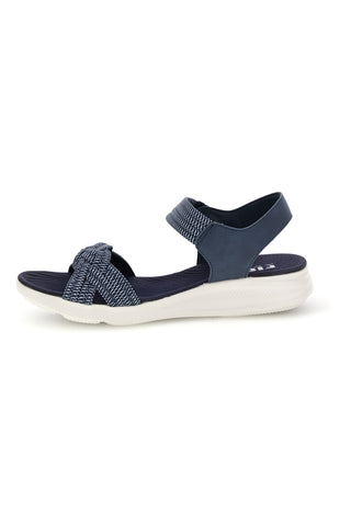 Marinefarbene Sandalen mit geflochtenen Riemen First active 5