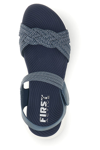 Marinefarbene Sandalen mit geflochtenen Riemen First active 5