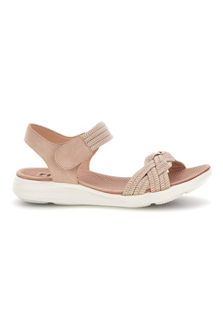 Rosa Sandalen mit geflochtenen Riemen First active 5