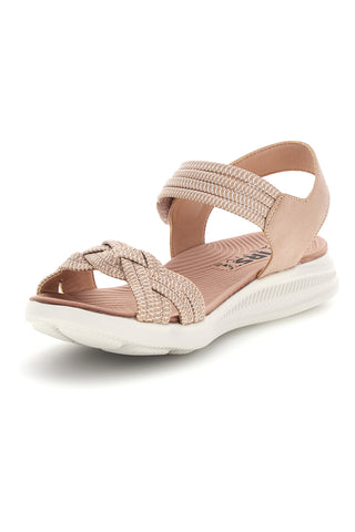 Rosa Sandalen mit geflochtenen Riemen First active 5