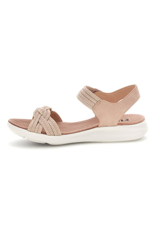 Rosa Sandalen mit geflochtenen Riemen First active 5