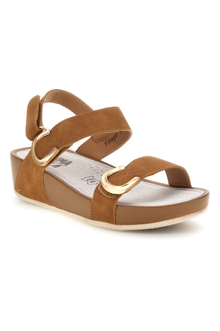 Braune Sandalen aus echtem Leder Prima riga 6
