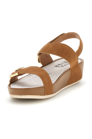 Braune Sandalen aus echtem Leder Prima riga 6