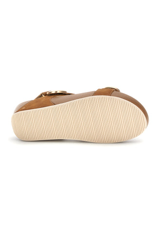 Braune Sandalen aus echtem Leder Prima riga 6