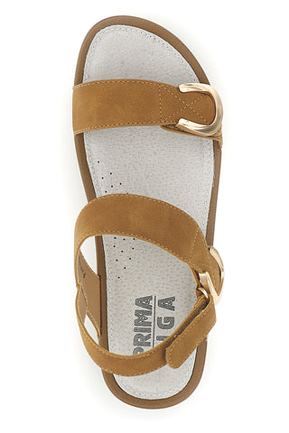 Braune Sandalen aus echtem Leder Prima riga 6