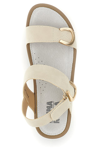 Beige Echtleder Sandalen Prima riga 6