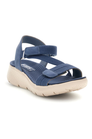 Sandali blu denim con zeppa e fasce regolabili First active 7