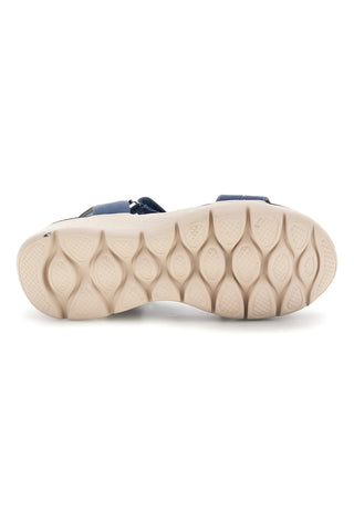Sandali blu denim con zeppa e fasce regolabili First active 7