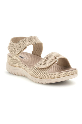 Beige Sandalen mit verstellbaren Riemen First active 8