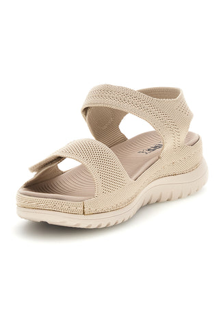 Beige Sandalen mit verstellbaren Riemen First active 8