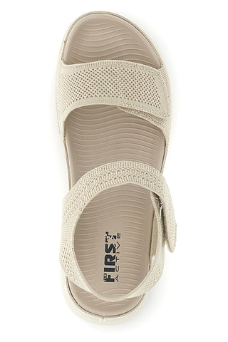 Beige Sandalen mit verstellbaren Riemen First active 8