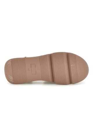Sandalo beige con cinturino gioiello e chiusura con cinturino Mariella Burani 52193C1580