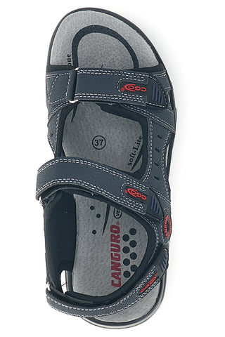 Blaue Sandalen mit Riemenverschluss Canguro CA1014