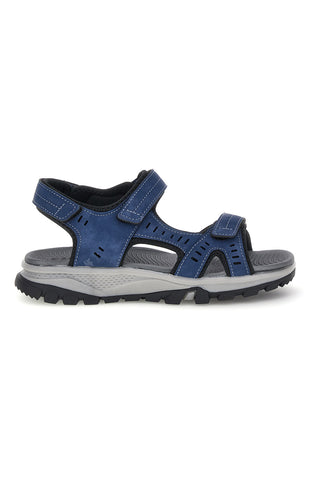 Blaue Sandalen mit Riemen The first active F8102