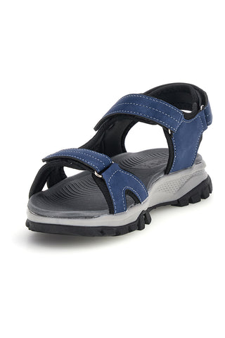 Blaue Sandalen mit Riemen The first active F8102