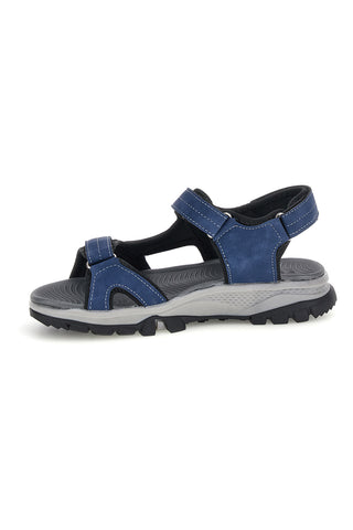 Blaue Sandalen mit Riemen The first active F8102