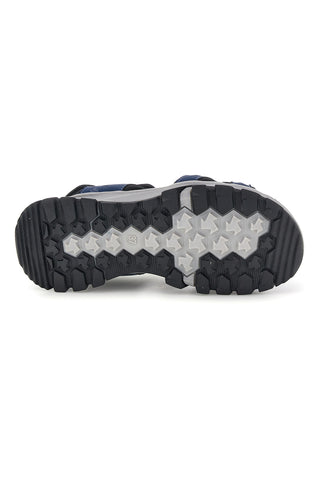 Blaue Sandalen mit Riemen The first active F8102