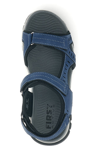 Blaue Sandalen mit Riemen The first active F8102